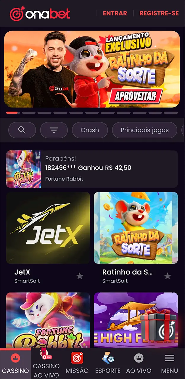 Baixe o aplicativo Onabet para iOS ou Android.