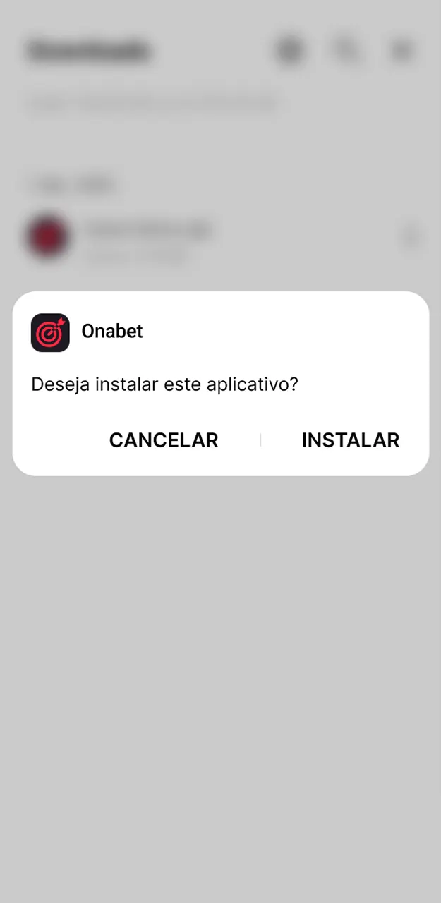 Abra o aplicativo e faça login na sua conta de jogo no aplicativo Onabet.