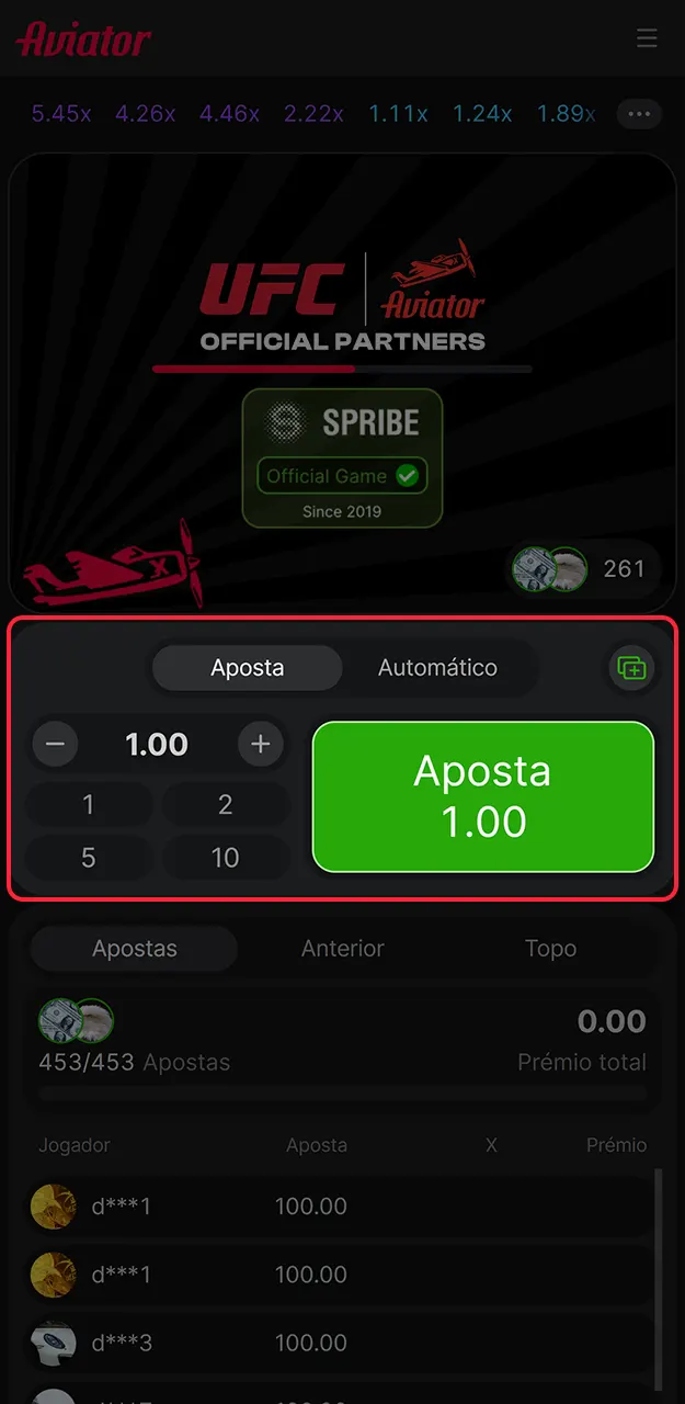 Defina o valor da aposta no jogo Aviator na Onabet.
