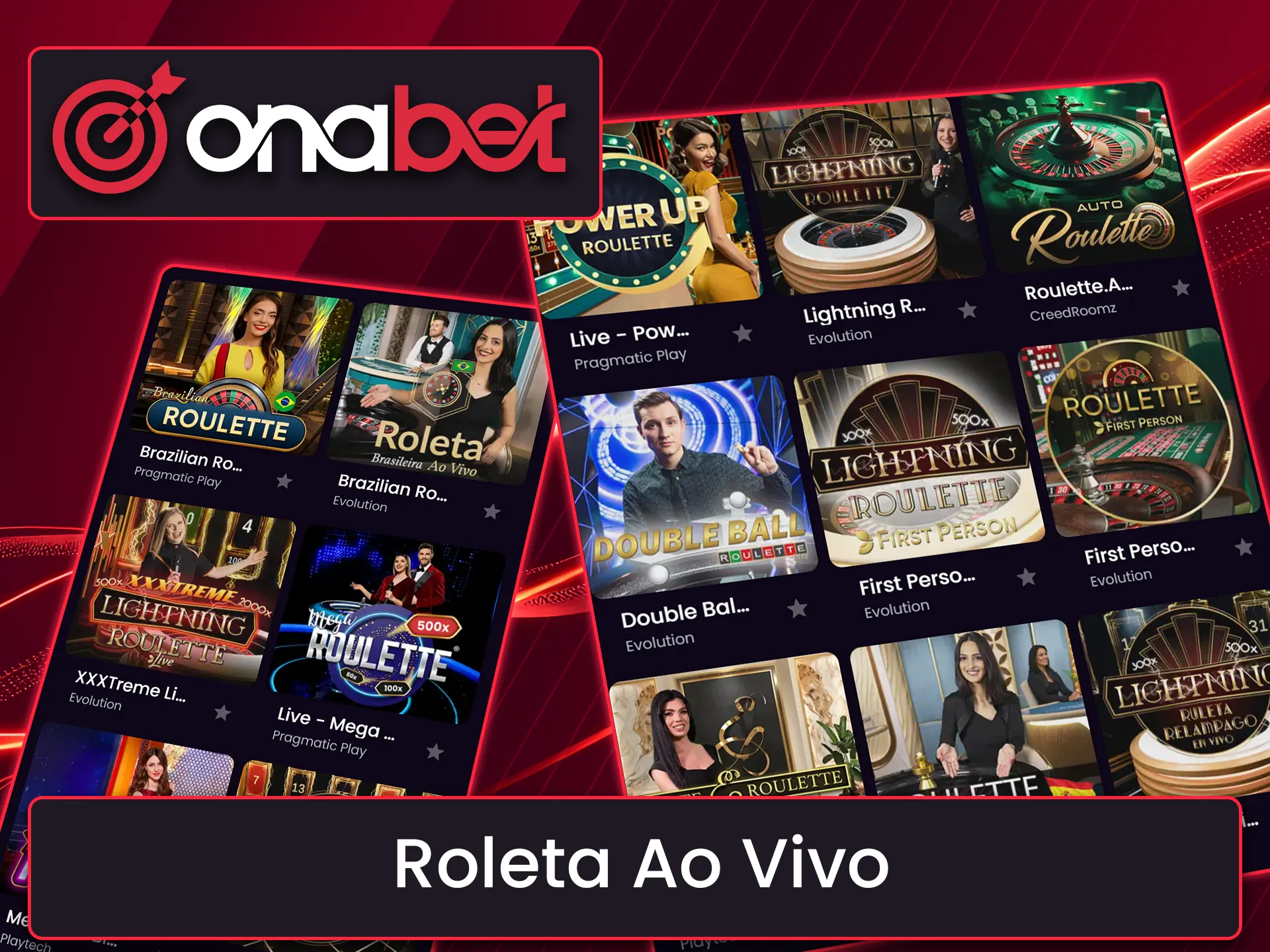Experimente a sua sorte na roleta ao vivo na Onabet.