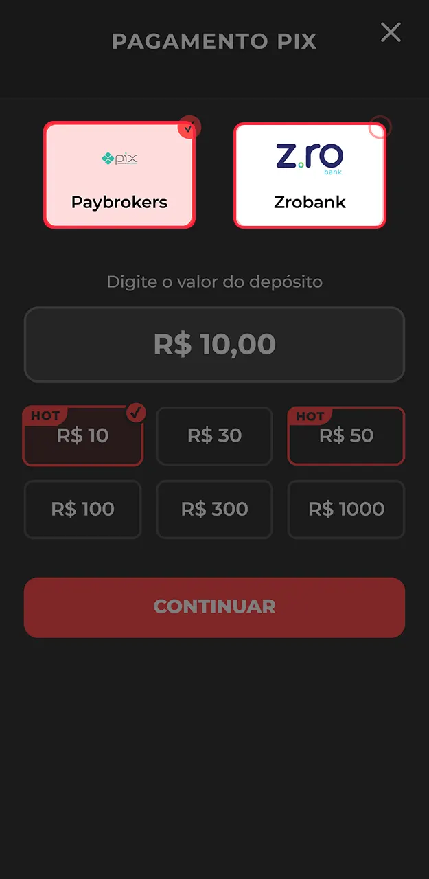 Escolha a forma de recarga de conta que preferir na Onabet.