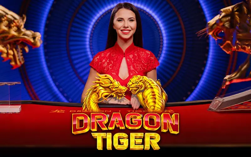 O jogo Dragon Tiger, com regras simples, está disponível na Onabet.