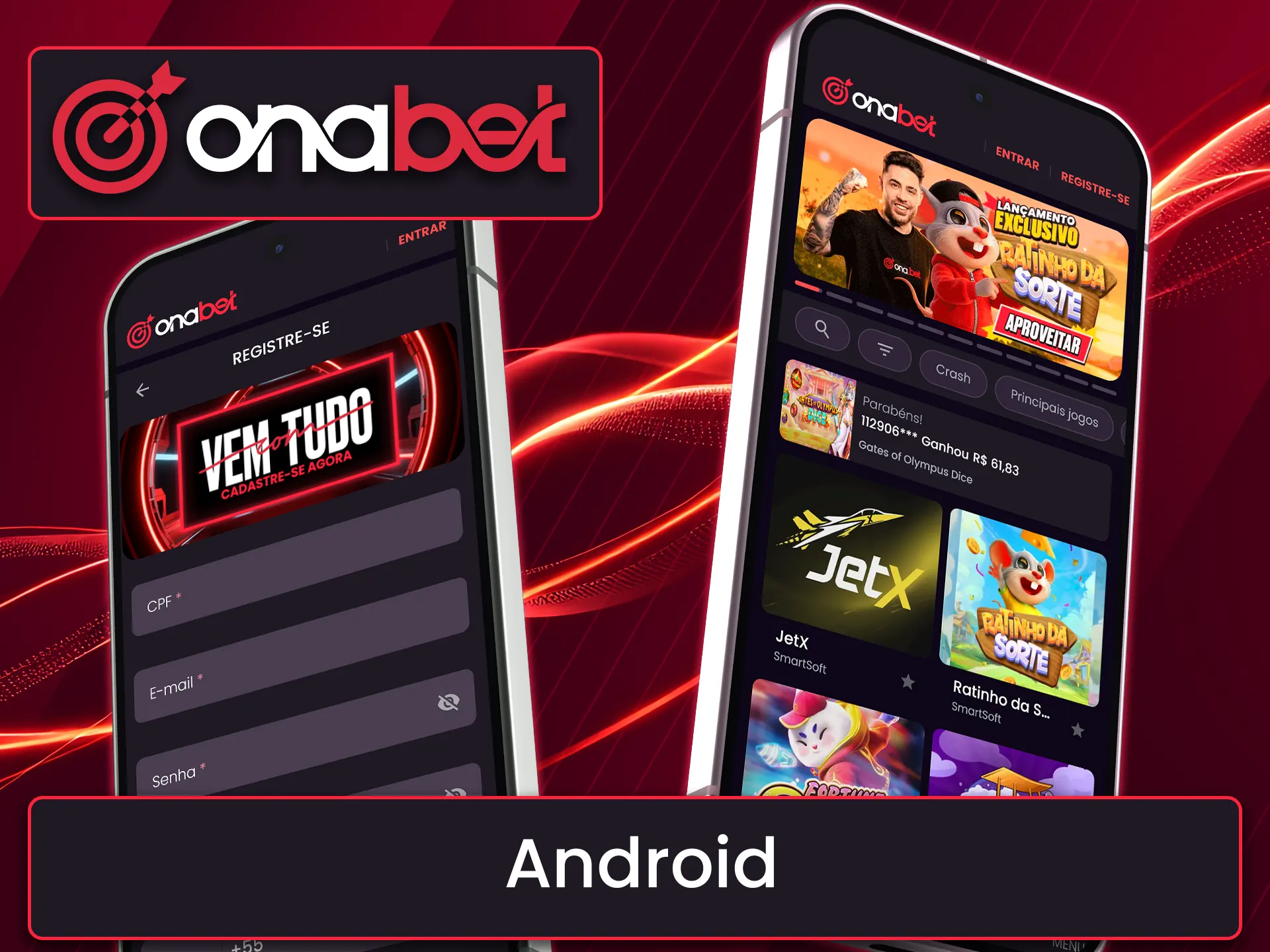 Baixe e instale o arquivo APK oficial para dispositivos Android da Onabet.