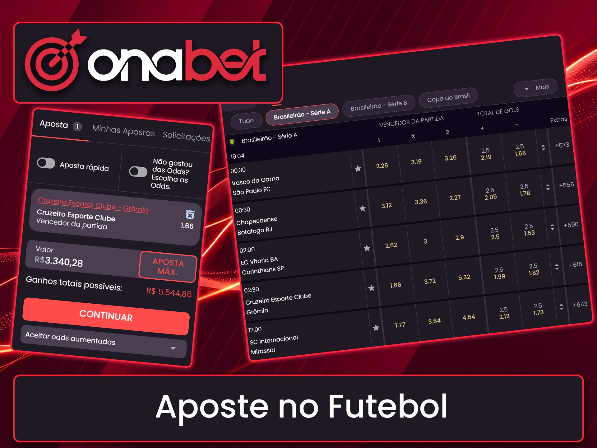 Invista nos seus times do coração com mercados variados de futebol na Onabet.