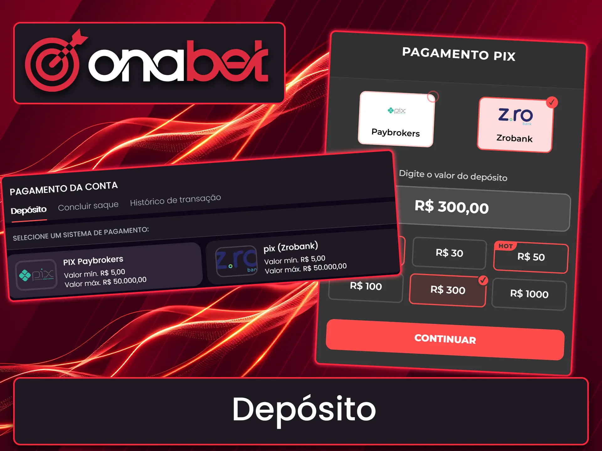 Aprenda como adicionar fundos à sua conta de forma simples e direta na Onabet.