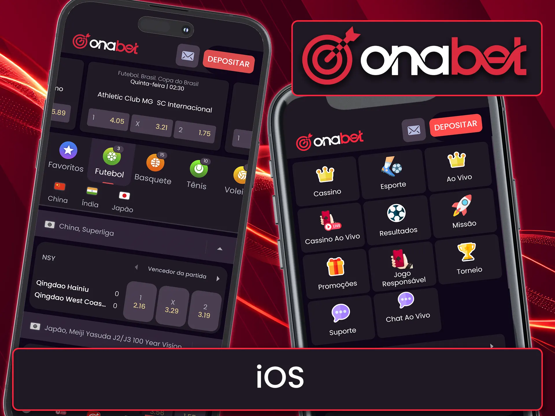 Baixe o prático aplicativo Onabet para iOS.