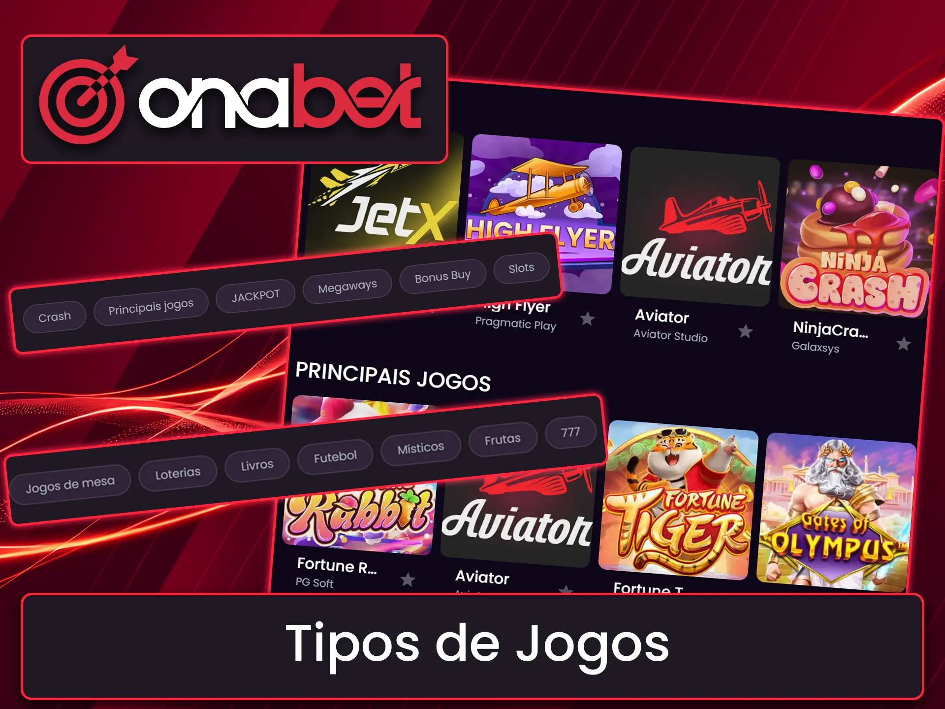 Explore a grande variedade de modalidades e títulos presentes na Onabet.