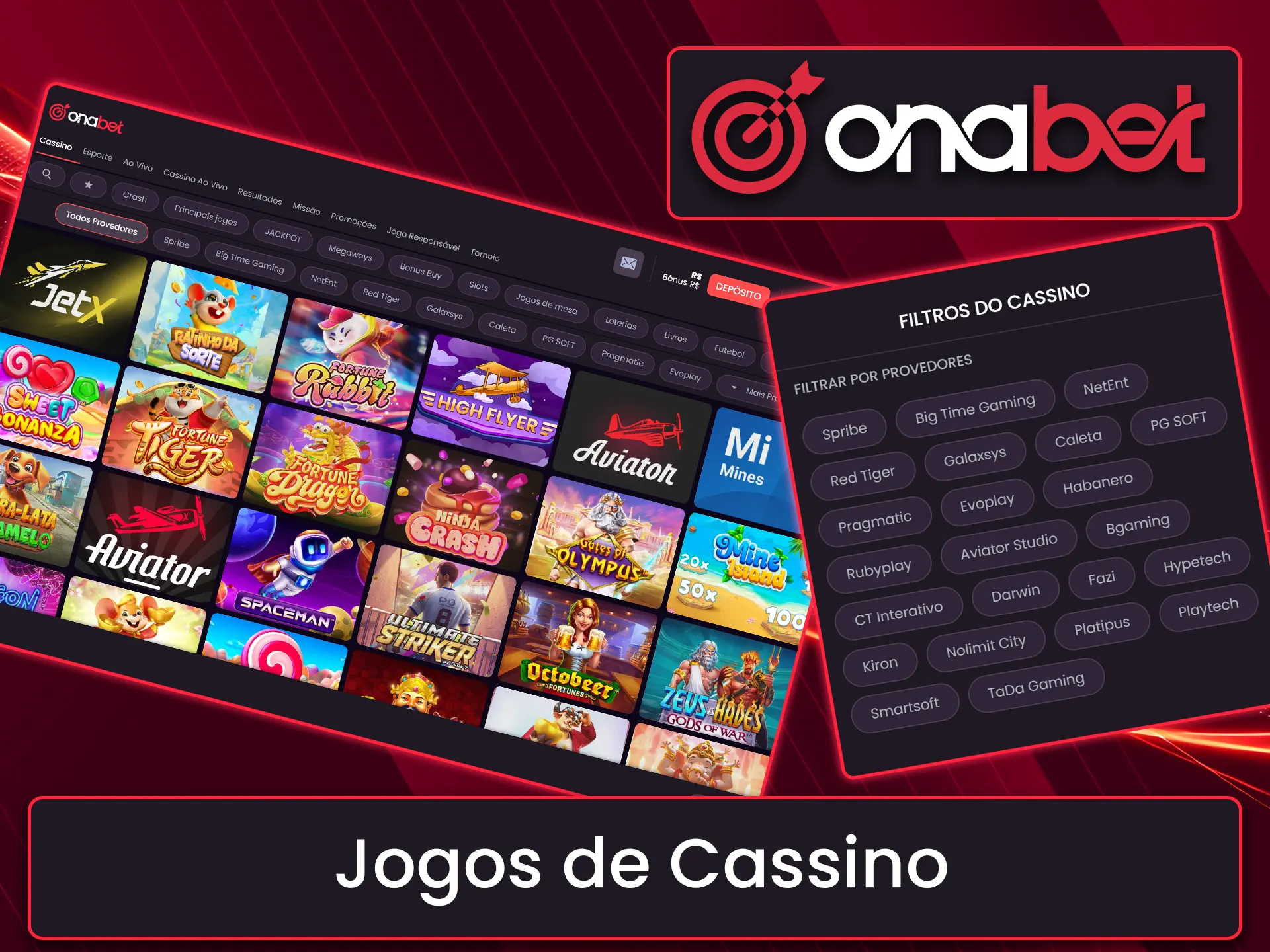 Descubra a coleção completa de caça-níqueis na Onabet.