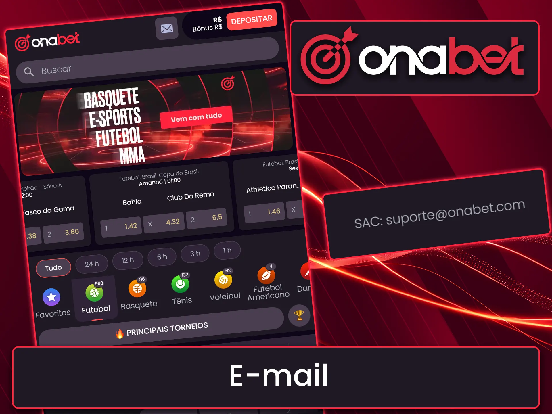 Envie um e-mail para o suporte da Onabet para obter respostas rápidas a todas as suas perguntas.