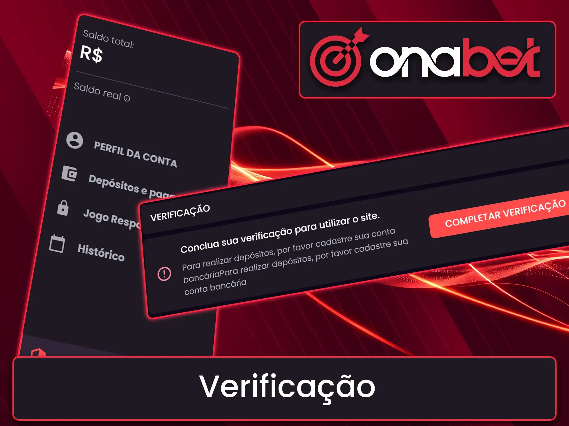 Valide seus documentos de identidade para garantir saques sem burocracia na Onabet.