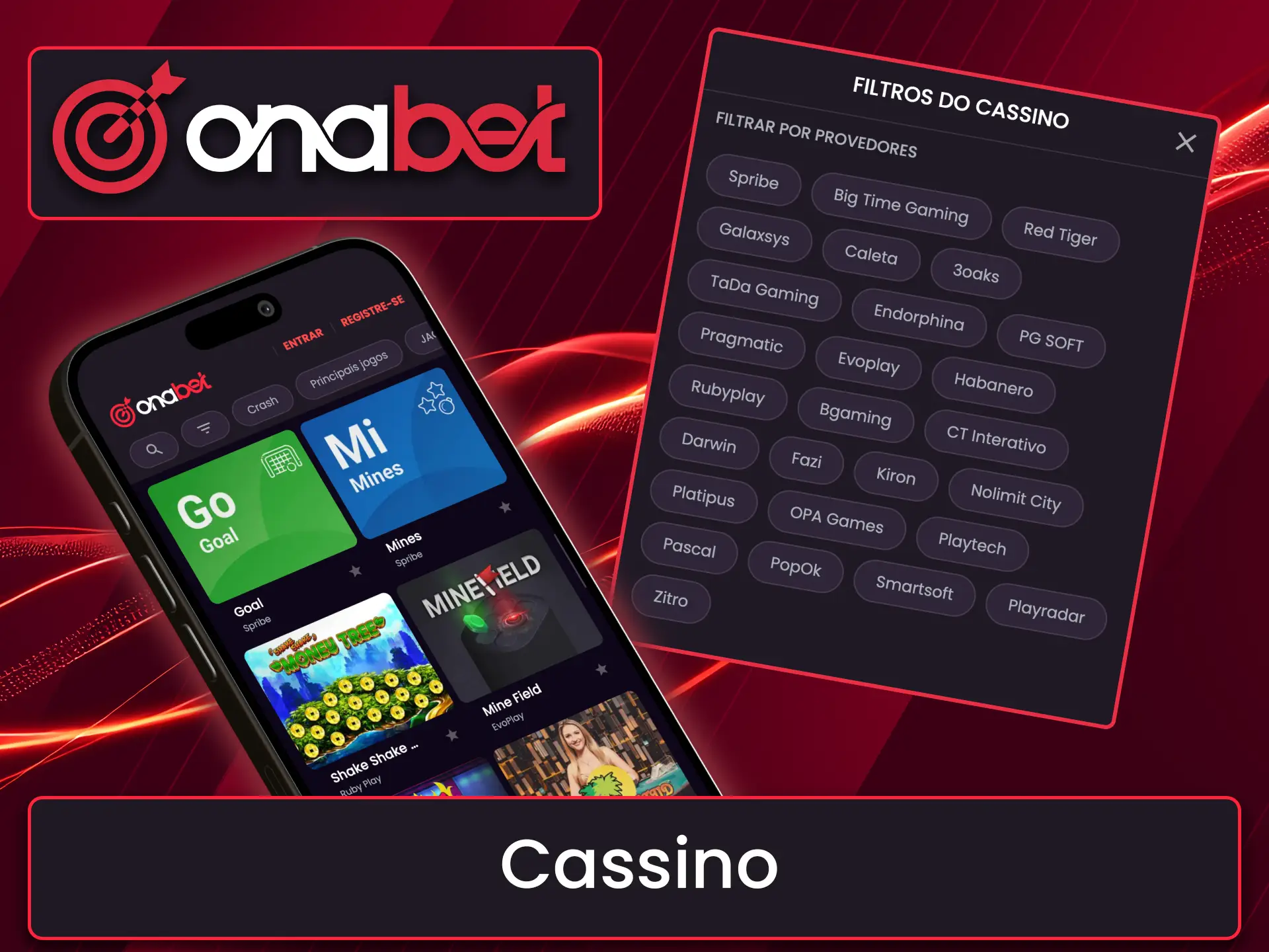 Crie uma conta para jogar seus jogos favoritos no aplicativo Onabet.