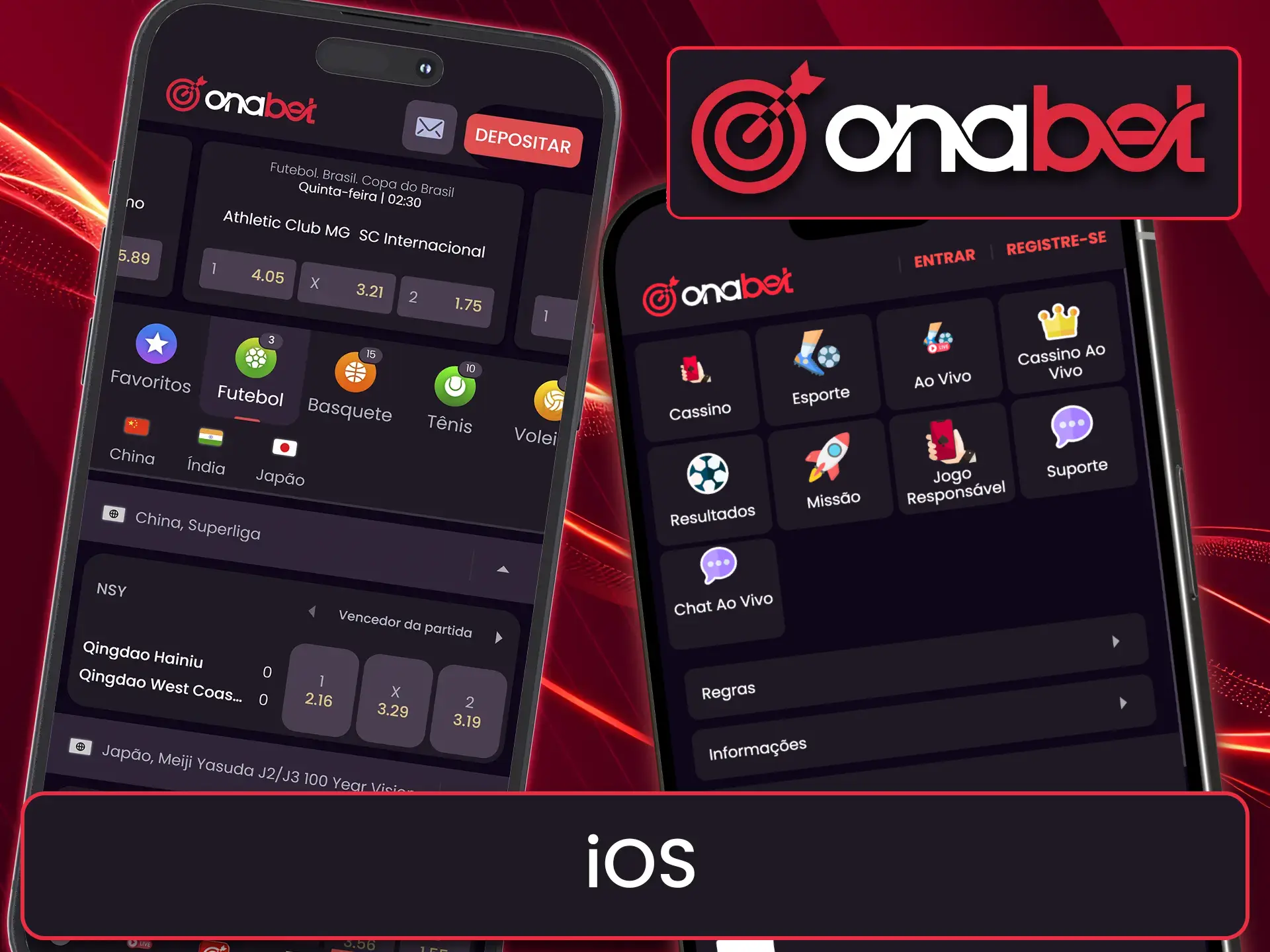 Baixe o prático aplicativo Onabet para iOS.