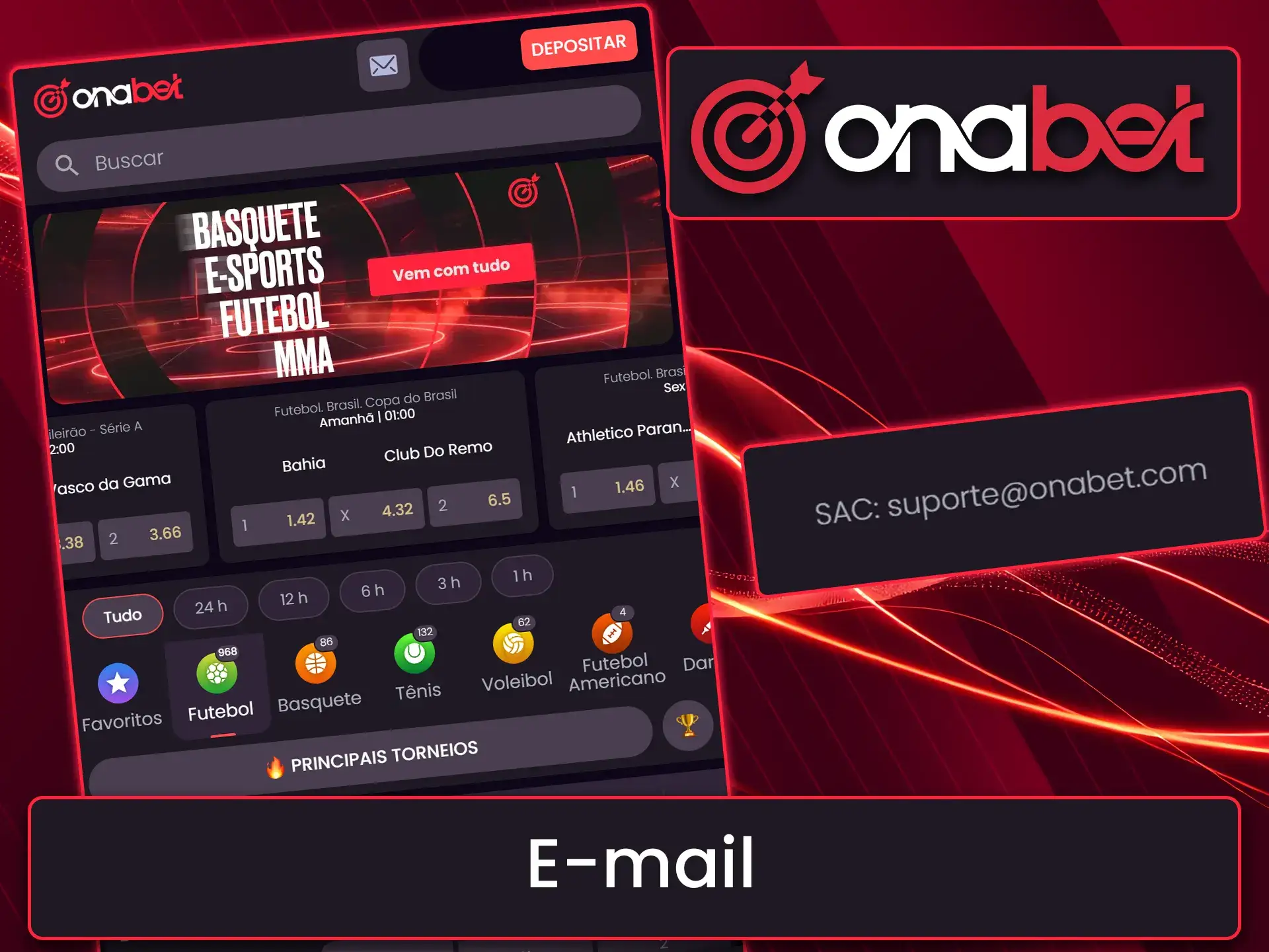 Envie um e-mail para o suporte da Onabet para obter respostas rápidas a todas as suas perguntas.